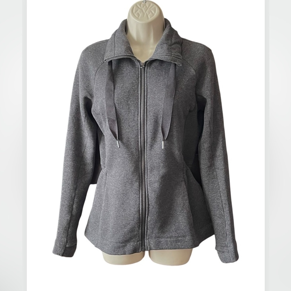 LULULEMON & Go Take Off Fleece Jacket Zip Up Gray Size 4 - Picture 2 of 14